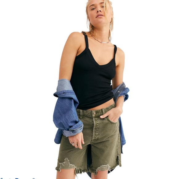 We The Free Pants - Free People Sequoia Shorts Forest